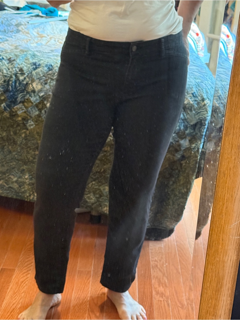 Classic Black Eileen Fisher stretch jeans